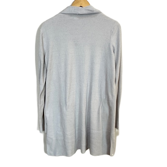 Barefoot Dreams CozyChic Ultra Lite Open Front Light Gray Cardigan Women’s XL - Picture 2 of 5
